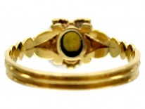 Regency Diamond & Emerald Cluster Ring