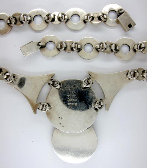 Silver Mexican Necklace by Rodriguez