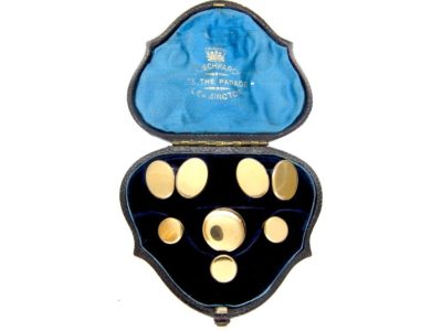 Gold Cufflinks & Studs Set in Original Case