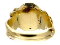 Cabochon Garnet Early Victorian Ring