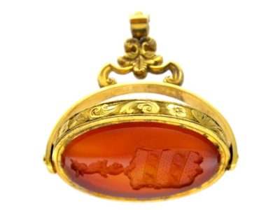 18ct Gold Carnelian Early Victorian Swivel Seal