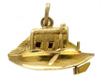 Gold Boat Charm