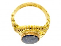 Lapis 15ct Gold Victorian Signet Ring