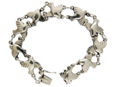 Silver Birds Bracelet