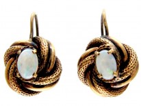 Opal Knot Earrings