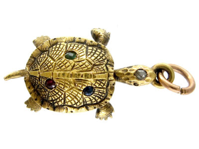 Gem Set Tortoise Charm