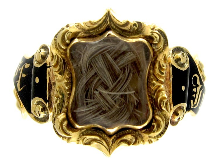 18ct Gold Georgian Mourning Ring