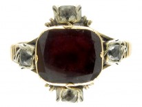 Georgian Garnet & Paste Ring