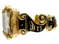 18ct Gold Georgian Mourning Ring