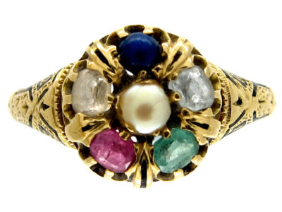 Victorian Multi Stone Ring