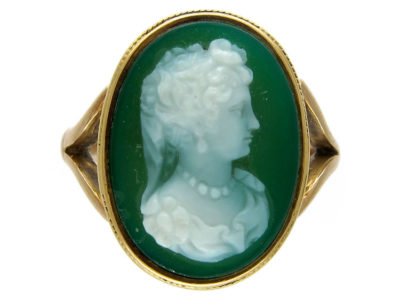Hardstone Cameo Ring