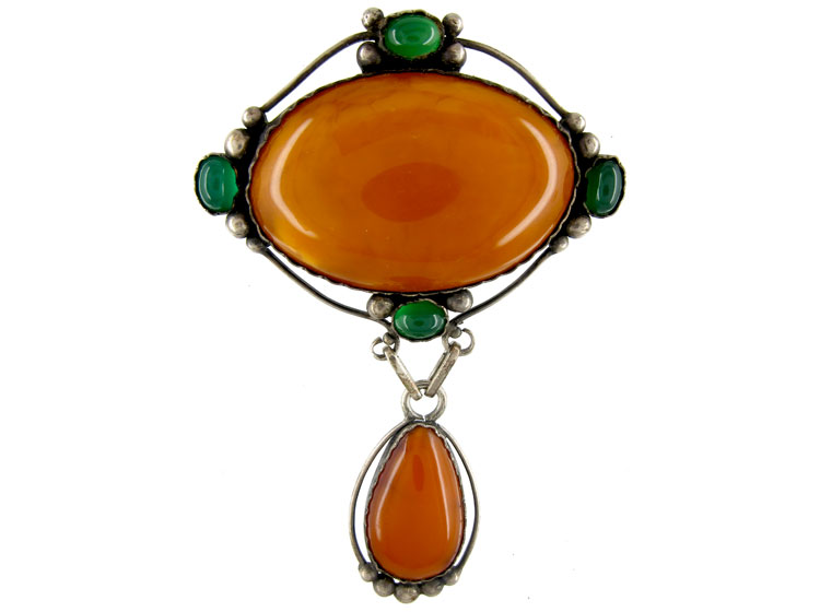 Amber Brooch (56C) | The Antique Jewellery Company