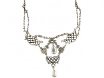 Edwardian Silver & Paste Necklace