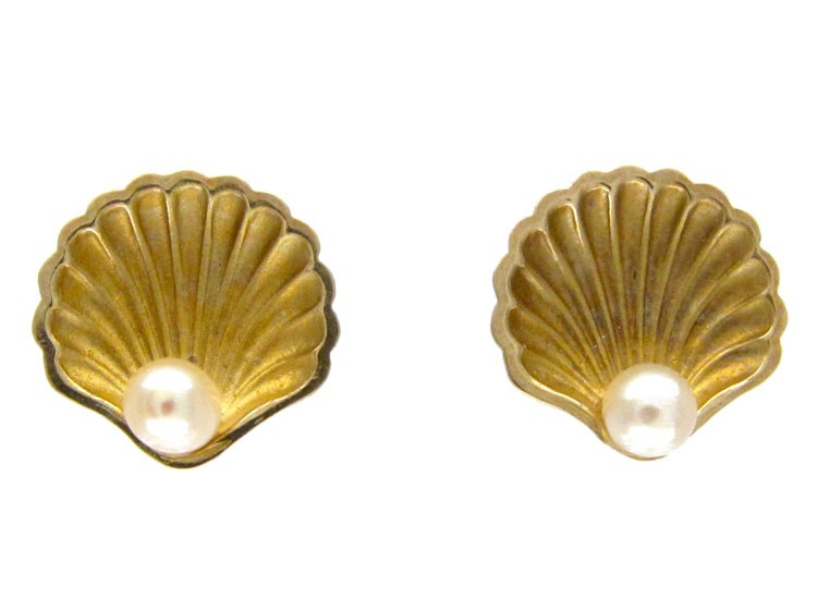 Shell Gold Earrings