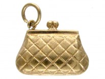 Gold Handbag Charm