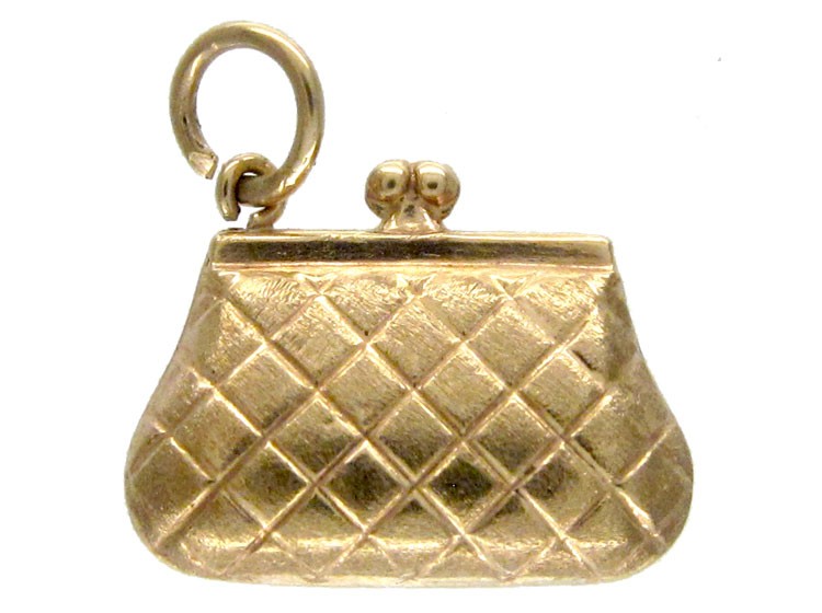 Gold Handbag Charm