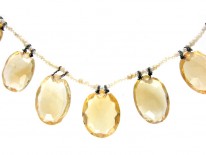 Citrine & Natural Pearls Necklace