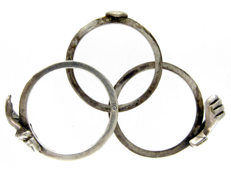 Silver Fede Ring (O/O) The Antique Jewellery Company