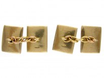Carved Amethyst Gold Cufflinks