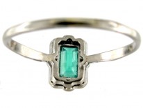 Art Deco Emerald & Diamond Ring