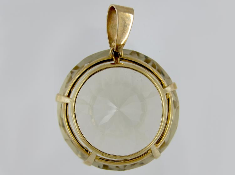 Large Citrine Pendant (318C) | The Antique Jewellery Company