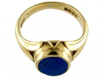 Lapis Lazuli 18ct Gold Signet Ring