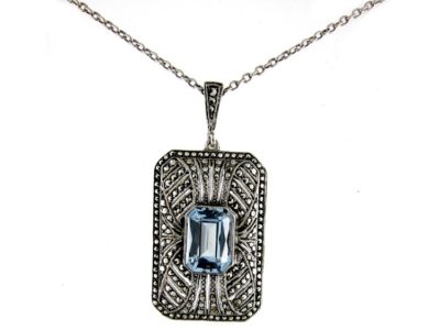 Marcasite & Silver Pendant