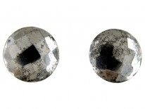 Georgian Cut Steel Button Earrings