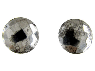 Georgian Cut Steel Button Earrings