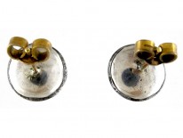 Georgian Cut Steel Button Earrings