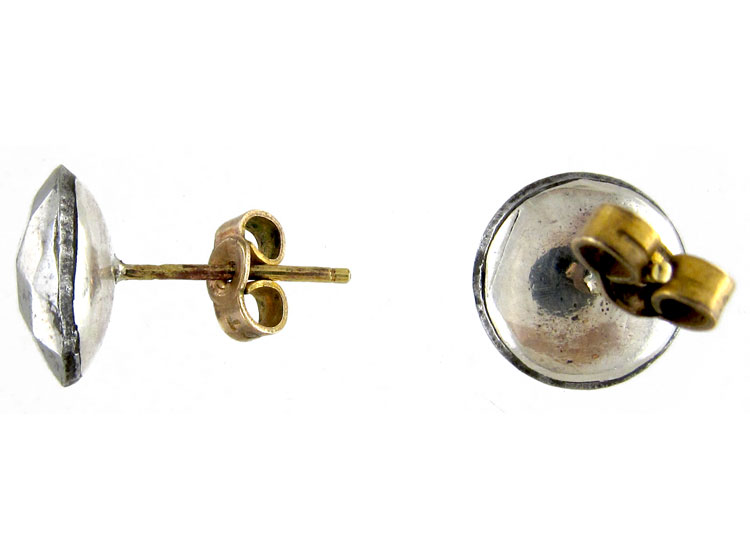 Georgian Cut Steel Button Earrings (761B/OJ) | The Antique Jewellery ...