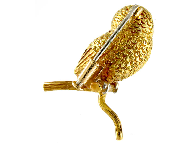 Gold Bird Brooch by E. Wolfe & Co. (430C) | The Antique Jewellery Company