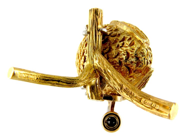 Gold Bird Brooch by E. Wolfe & Co.