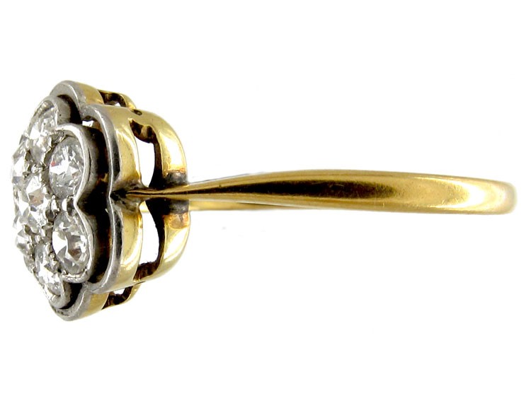 Daisy Diamond Cluster Ring