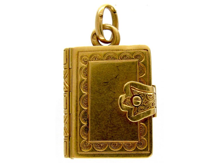 18ct French Book Locket