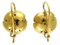 Victorian 15ct Gold Daisy Earrings