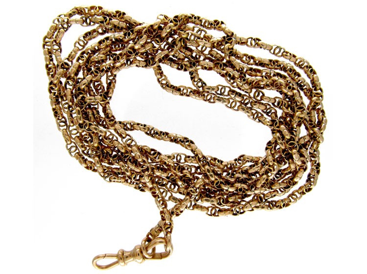 9ct Gold Victorian Guard Chain