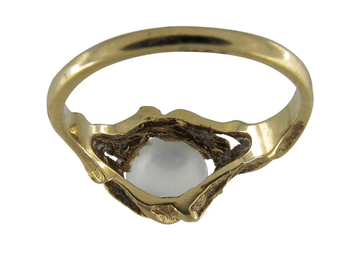 Moonstone Art Nouveau Ring