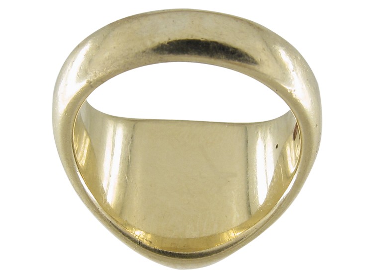 Gold Cockerel Signet Ring