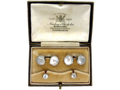 9ct & Platinum Cufflinks & Studs Set