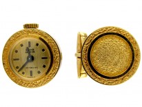 Gold Cased Watch Cufflinks