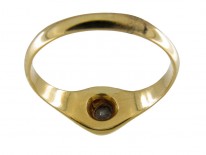 Edwardian Single Stone Diamond, Gold Set Ring