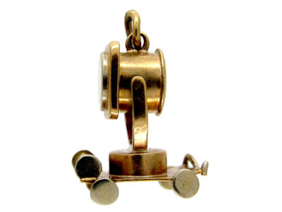 Gold Television Camera Charm
