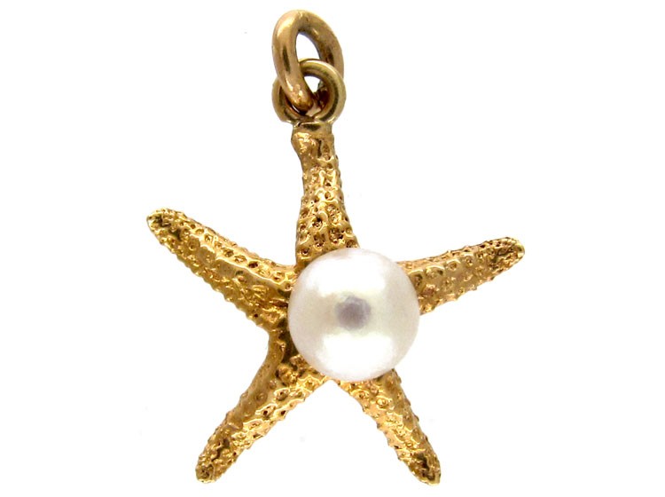 Gold Starfish Charm