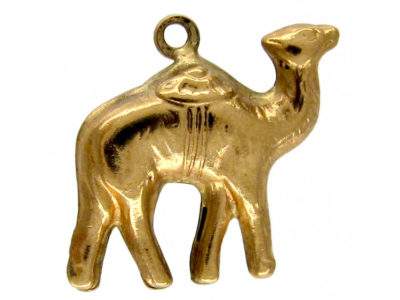 Gold Camel Charm