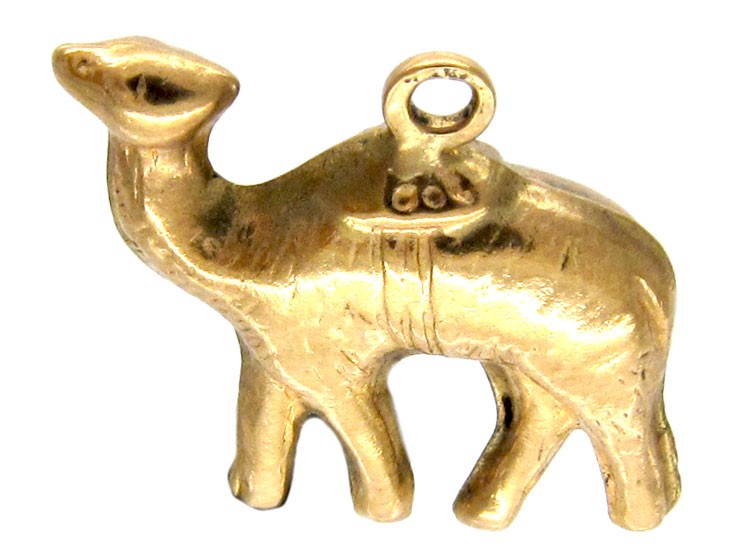 Gold Camel Charm