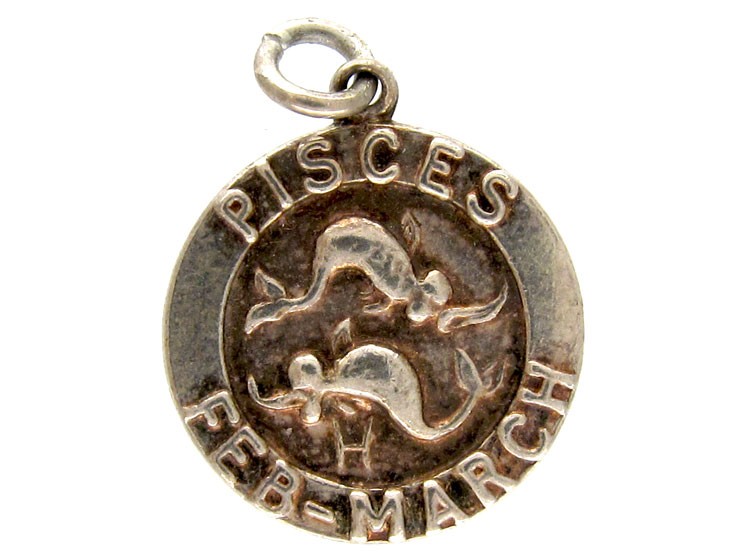 Silver Pisces Charm