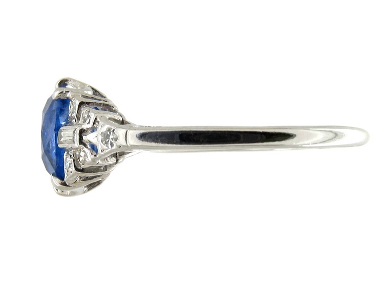 Diamond & Sapphire Art Deco Ring