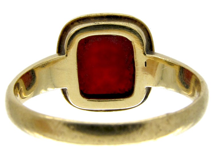 Early Victorian Engraved Carnelian Signet Ring