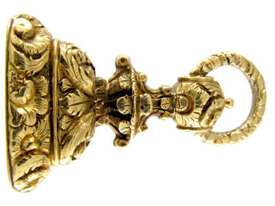 Gold & Carnelian Regency Crested Seal